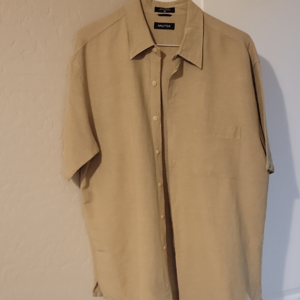 Nautica Men's Tan Shirt